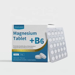 Magnesium B6 Tablets Factory - Custom Logo Blister Bottle Packing