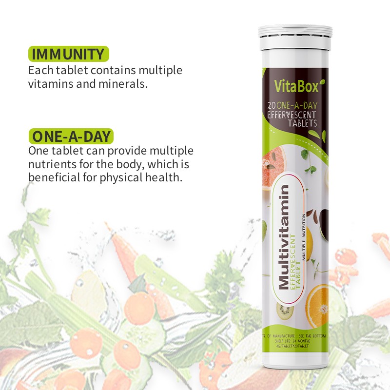 Multivitamin Effervescent Tablets Factory - Orange Flavor Supplement