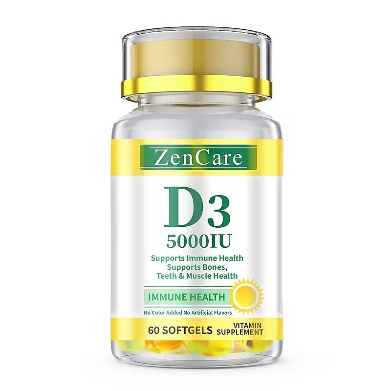 Vitamin D3 K2 Softgel Factory - OEM Custom 5000iu Supplement