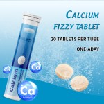 Calcium Effervescent Tablets Factory - Orange Flavor 200mg Supplement