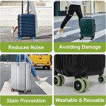 行李箱轮罩厂家-8件套降噪硅胶