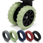 行李箱轮罩厂家-8件套降噪硅胶