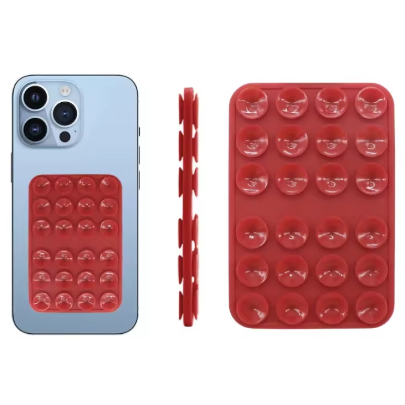 手机壳支架生产商-硅胶吸盘双面