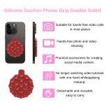 吸盘手机支架厂家-新款心形免提粘合