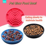 慢食碗供应商-圆形防滑加高硅胶