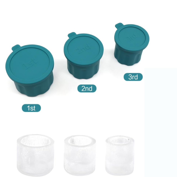 空心冰模具供应商-不含BPA 3件食品级硅胶