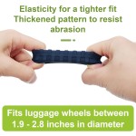 行李箱轮罩厂家-8件套降噪硅胶