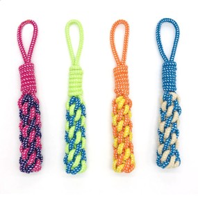 Dog Chew Toy Manufacturer - Knitted Tough Rope Interactive Outdoor Training