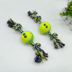 宠物棉绳玩具厂家-热销双结网球洁牙