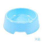 宠物喂食碗厂家-批发圆形纯色不锈钢双碗