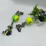 宠物棉绳玩具厂家-热销双结网球洁牙