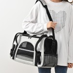 狗携带箱厂家-豪华旅行包航空箱手持印花