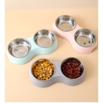 宠物双碗厂家-工厂批发食物水喂食器餐盘