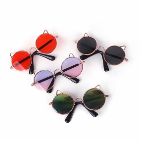 Pet Sun Glasses Factory - Cute Cat Eye Frame Wine UV Protection Cosplay