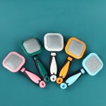 猫去毛梳厂家-专用狗针梳防飞毛刷