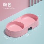 宠物护颈碗厂家-批发马卡龙猫耳可爱形状塑料