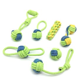 Pet Chew Toy Set Factory - Wholesale Durable Cotton Rope 7 Pack Interactive