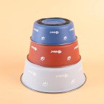 猫食碗厂家-可拆卸不锈钢高架防滑喂食器