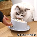 宠物喂食器厂家-北欧陶瓷双碗带木架