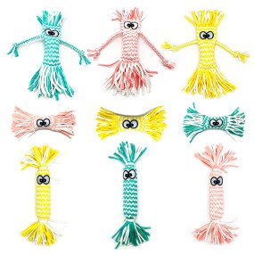 Puppy Chew Toy Supplier - Scarecrow Shape Toothbrush with Squeaker
