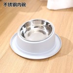 宠物喂食器厂家-北欧陶瓷双碗带木架