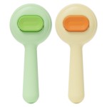 宠物针梳厂家-向日葵可爱自动伸缩去毛