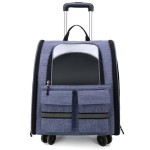 宠物旅行箱厂家-可折叠透气4轮航空认证