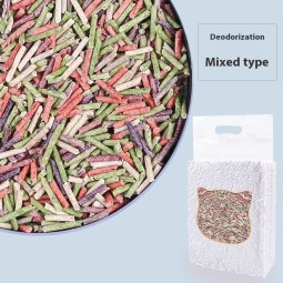 OEM豆腐猫砂厂家-环保竹炭结团木制