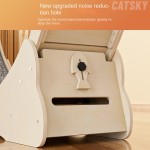 猫跑步机厂家-环保实木彩色静音健身轮