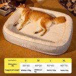 冬季狗床厂家-柔软舒适温暖加厚可拆椭圆形