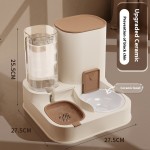 宠物喂食器厂家-2合1自动可拆卸食物存储饮水器