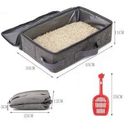 便携猫砂盆厂家-可折叠易清洁防水旅行