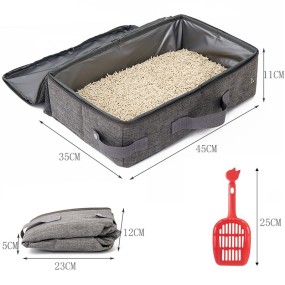 便携猫砂盆厂家-可折叠易清洁防水旅行