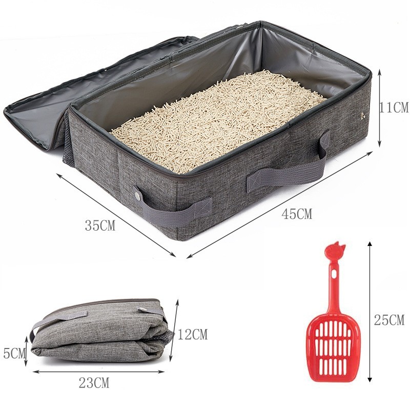 便携猫砂盆厂家-可折叠易清洁防水旅行