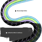 宠物牵引绳厂家-中小号夜间反光防窒息散步装备