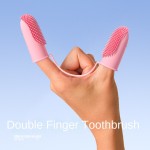 宠物牙刷厂家-双指硅胶双指牙齿护理