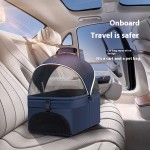 宠物推车厂家-豪华4轮便携折叠狗推车