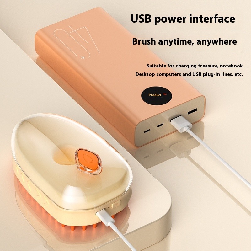 宠物电动喷雾梳厂家-热销按摩梳防飞毛