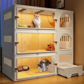 Indoor Cat Villa Factory - Large One Room One Hall Modern Air Conditioning