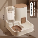 宠物喂食器厂家-新款大容量干湿分离食物水