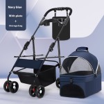 宠物推车厂家-豪华4轮小号折叠旅行猫狗用
