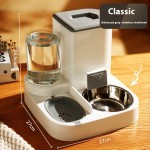 宠物喂食器厂家-新款大容量干湿分离食物水