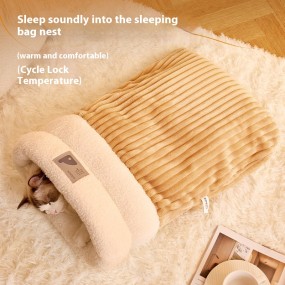 Cat Nest Supplier - Autumn Winter Warm Sleeping Bag Drilled Hole Quilt