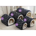 Pet Bed Factory - Customizable Thickened Warm Plush Cave Style Foldable Washable