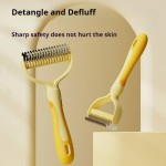 Pet Comb Supplier - Customizable Double-Hook Stainless Steel Non-Slip Comfortable Grip
