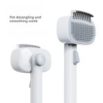 Pet Comb Supplier - One-Button Stainless Steel Cat-Claw-Inspired Arc Design