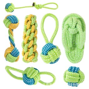 Dog Chew Toy Factory - Durable Cotton Casual Interactive Pull Toy with Knot Ball