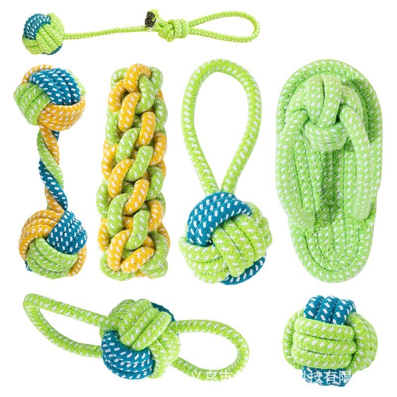 Dog Chew Toy Factory - Durable Cotton Casual Interactive Pull Toy with Knot Ball