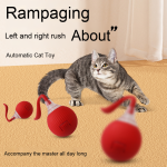 Cat Toy Supplier - Automatic Electric Jumping Ball Eco-Friendly Silicone Self-Stimulating