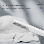 Pet Comb Supplier - Ergonomic Round Handle Stainless Steel ABS Knot Detangling